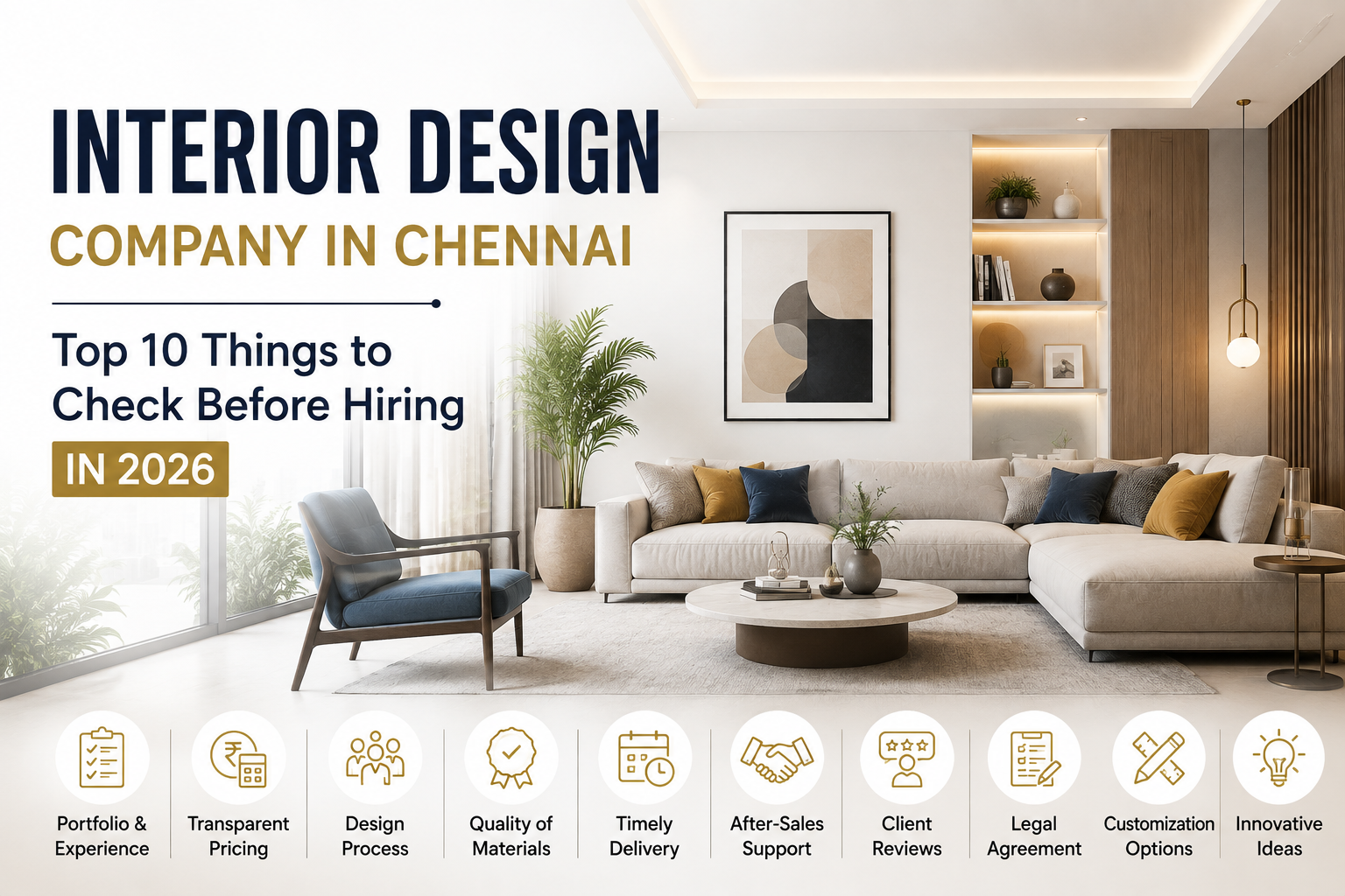 Interior Design Company in Chennai: Top 10 Things to Check Before Hiring in 2026