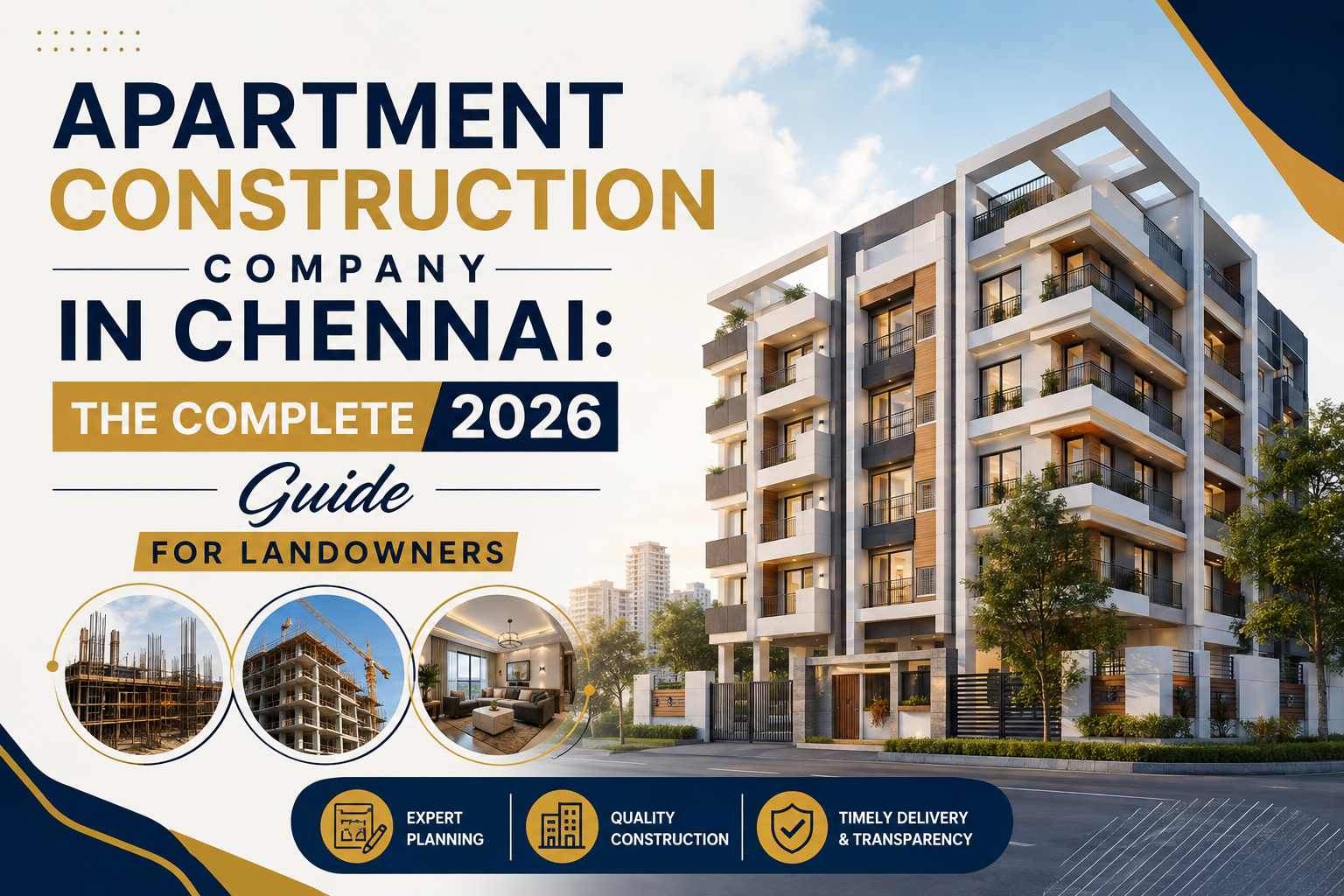 Apartment Construction Company in Chennai – The Complete 2026 Guide for Landowners | Premium Apartment Construction Guide