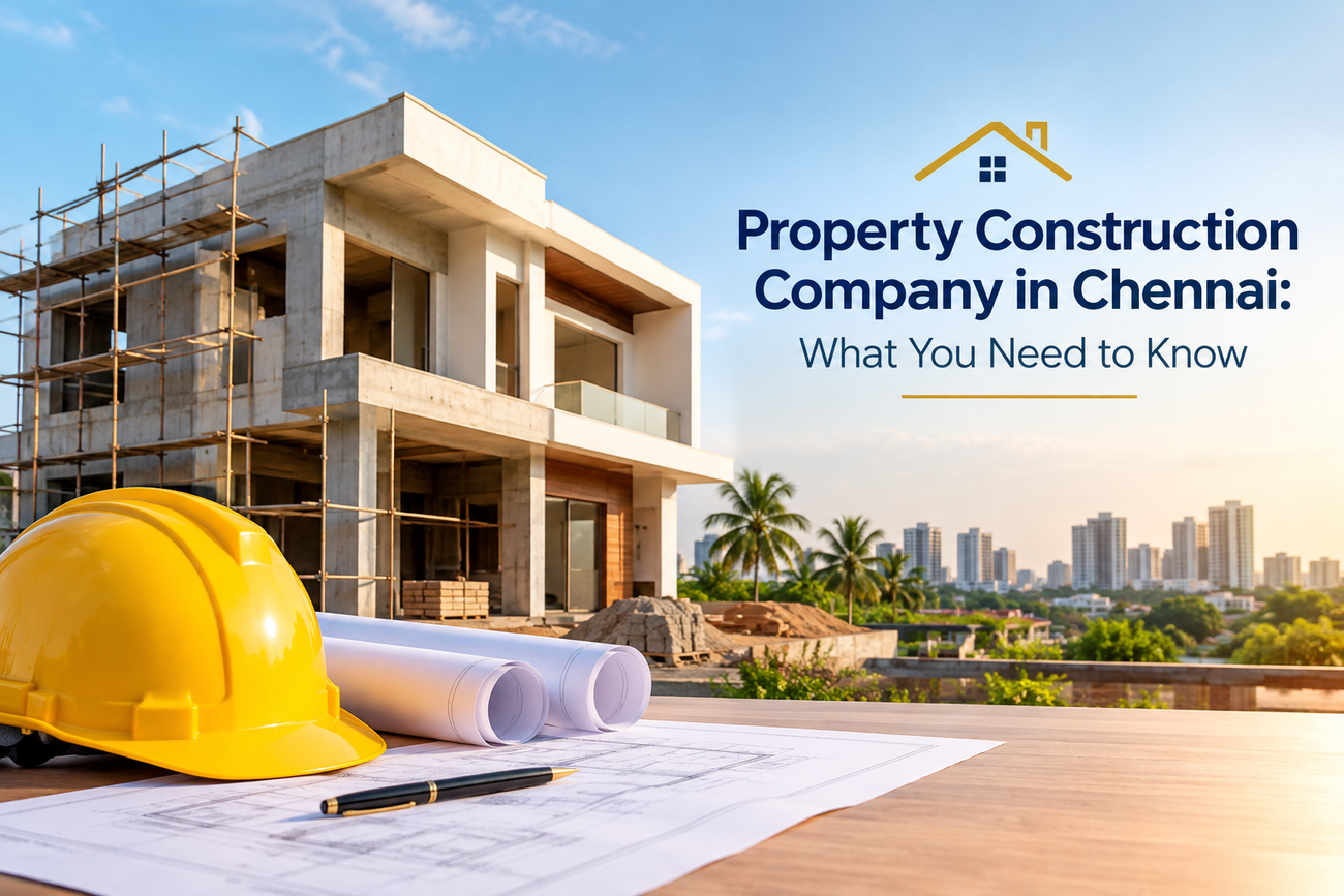 Property construction company in Chennai building a modern home