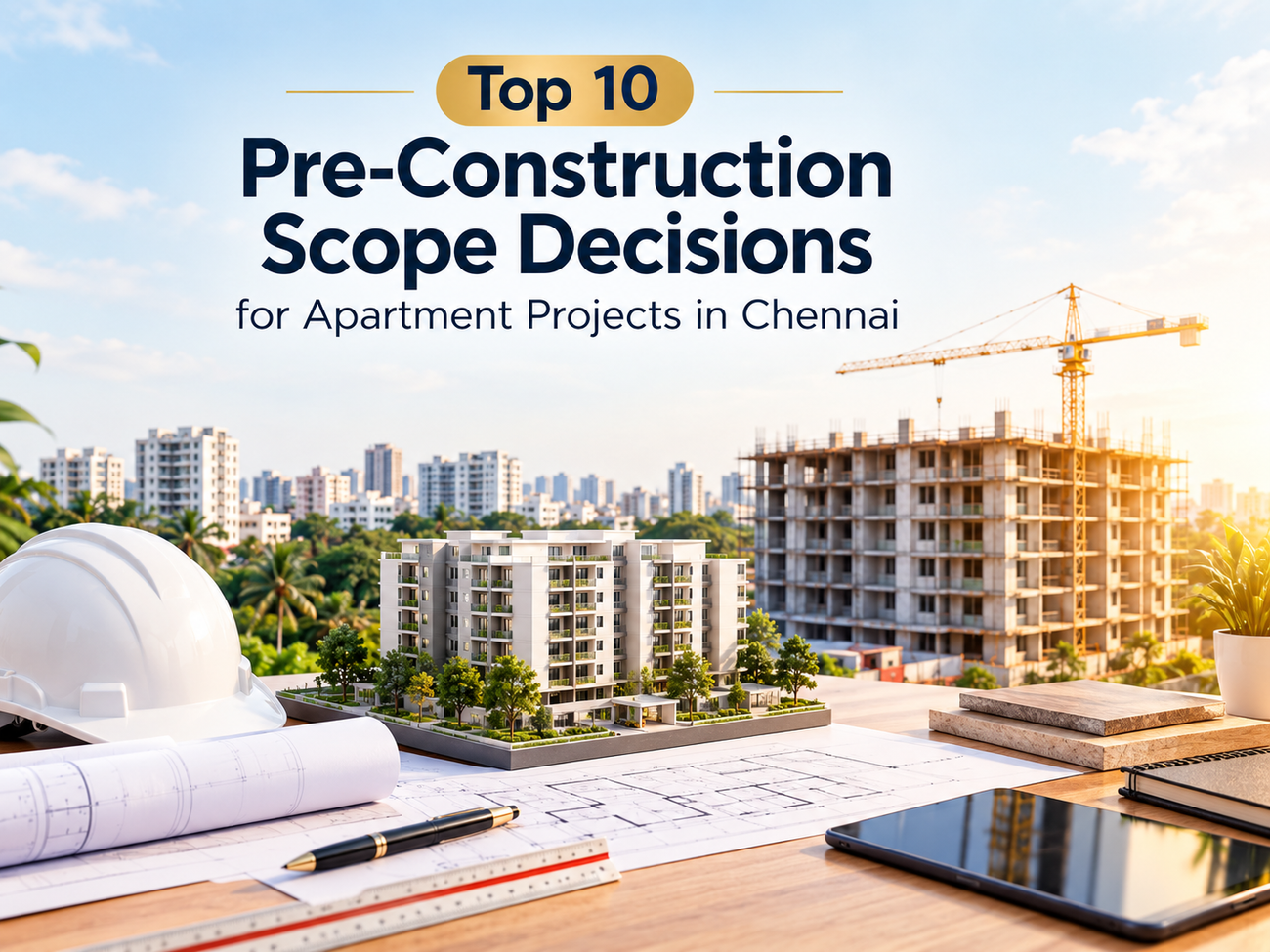 Pre-construction planning for apartment projects in Chennai